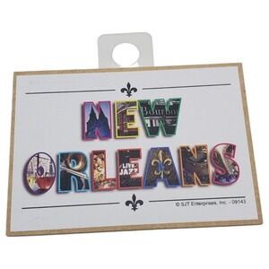 New Orleans Cityscape Magnet Souvenir French Quarter Bourbon Street Live Jazz